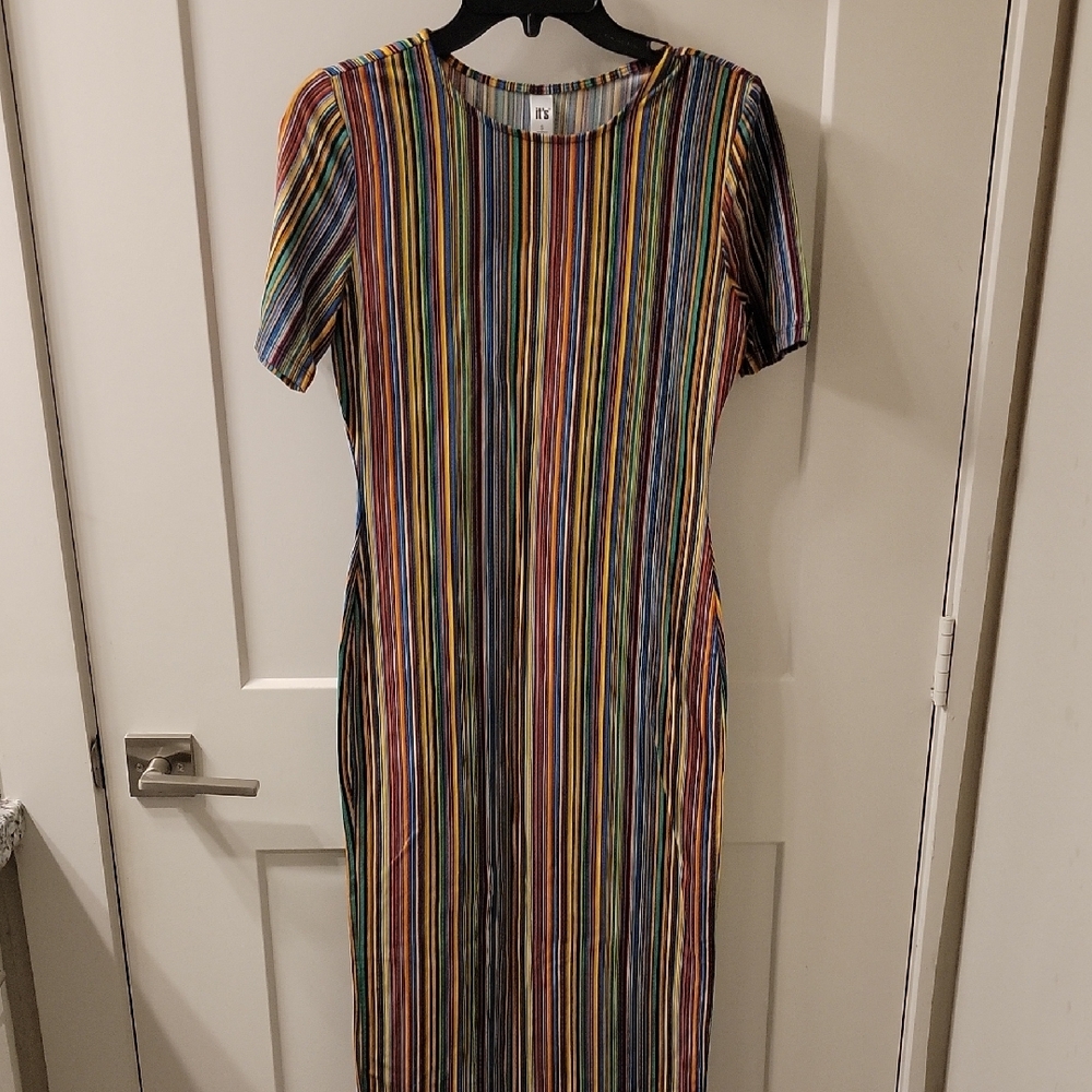 ULTRA SOFT Multicolor Striped Dress